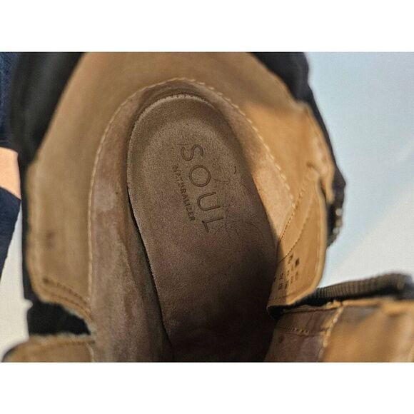 Naturalizer SOUL Haley black wedge bootie. Size 10M. - Picture 5 of 6